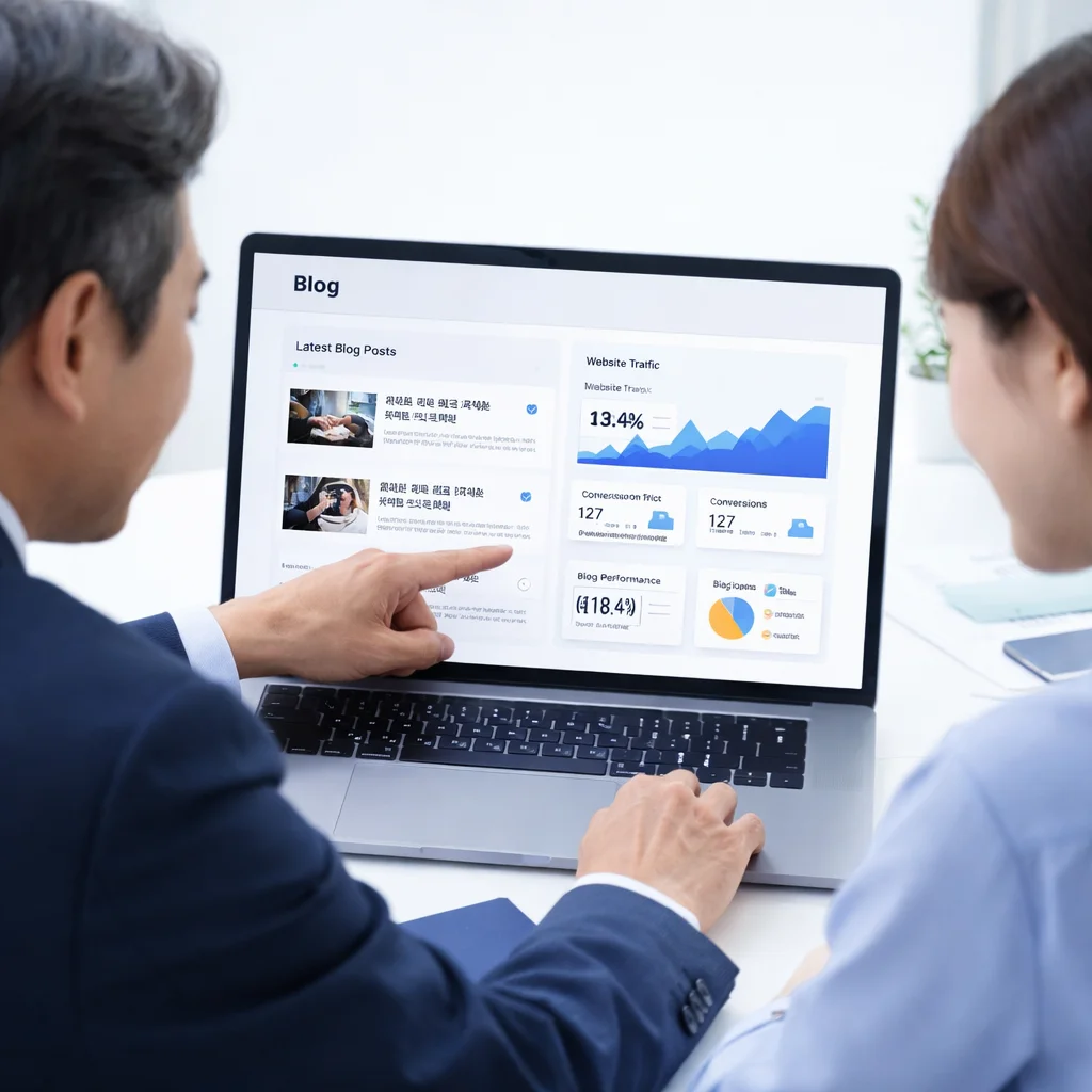 한국기획 블로그 운영대행 메인 비주얼